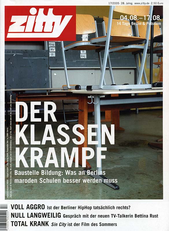 Cover ZITTY | Berliner Stadtmagazin